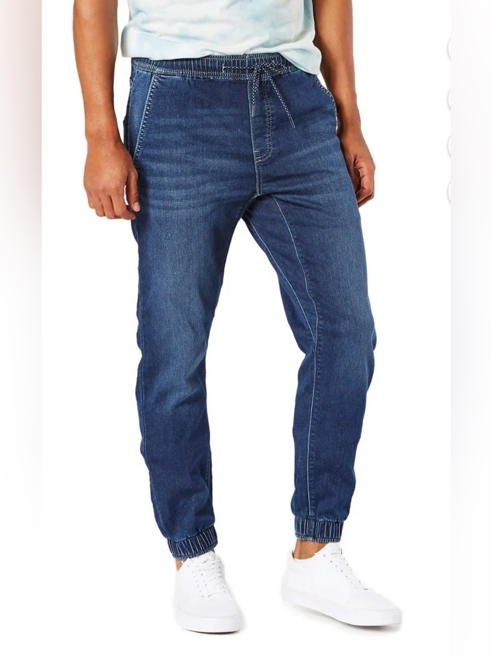 Levi’s Signature Denim Jogger Jeans – Elastic Waist Drawstring XL